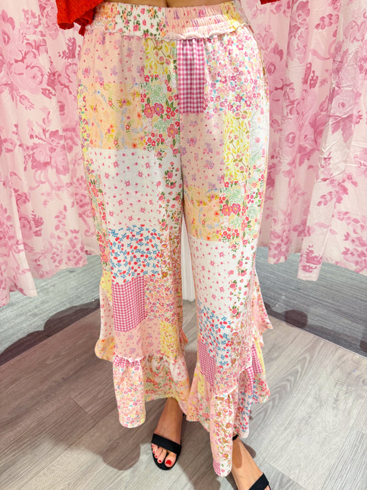 Spring Floral Pants