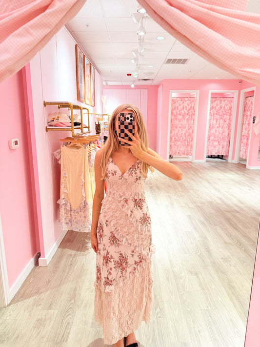 Blushing Petals Dress