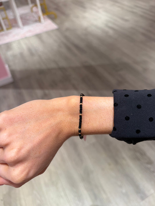 Black Sprinkle Bracelet