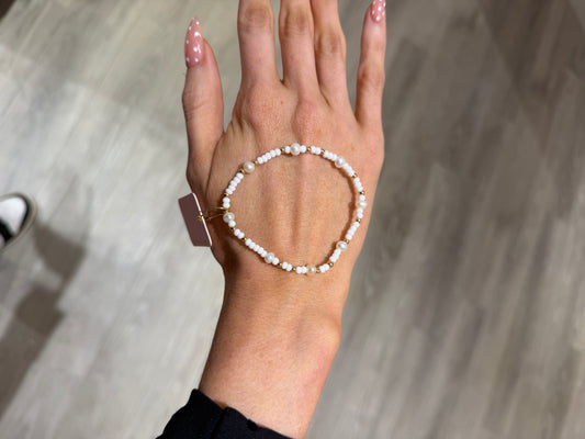White Pearl Sprinkle Bracelet