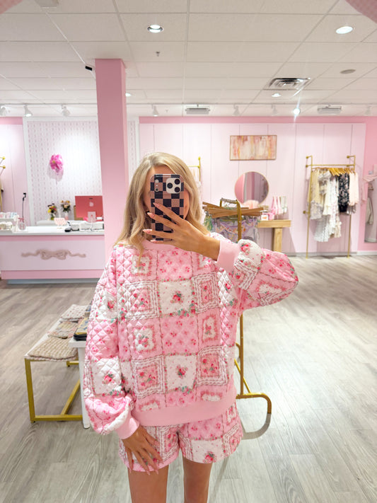 Patchwork Quilted Set